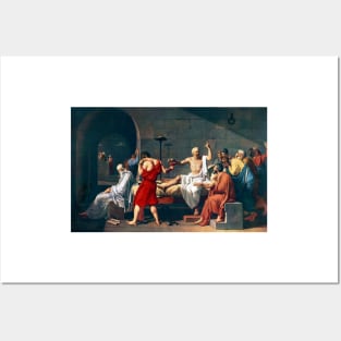 The Death of Socrates, 1787 artwork (H419/0519) Posters and Art